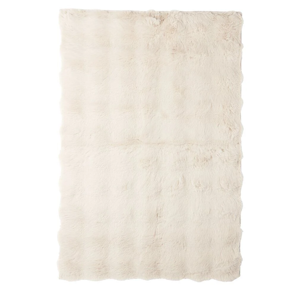 Tapis fausse fourrure rectangulaire relief bulle 60x180cm - 5 modèles