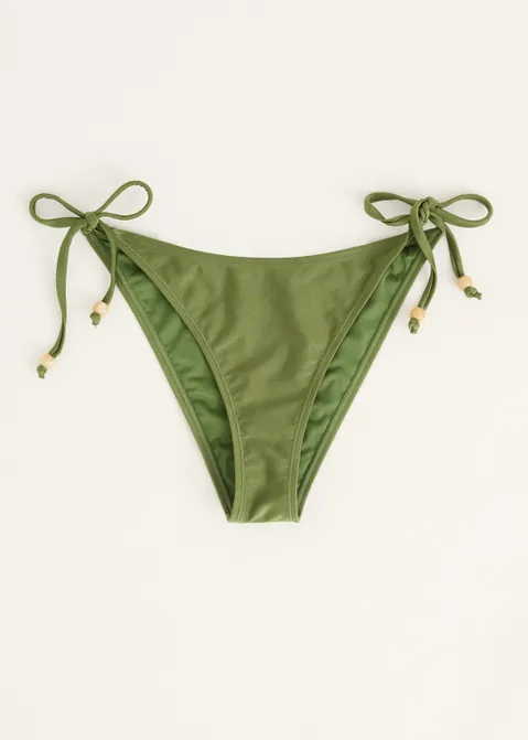 Bikini broekje met kraaltjes groen (GRN.O)
