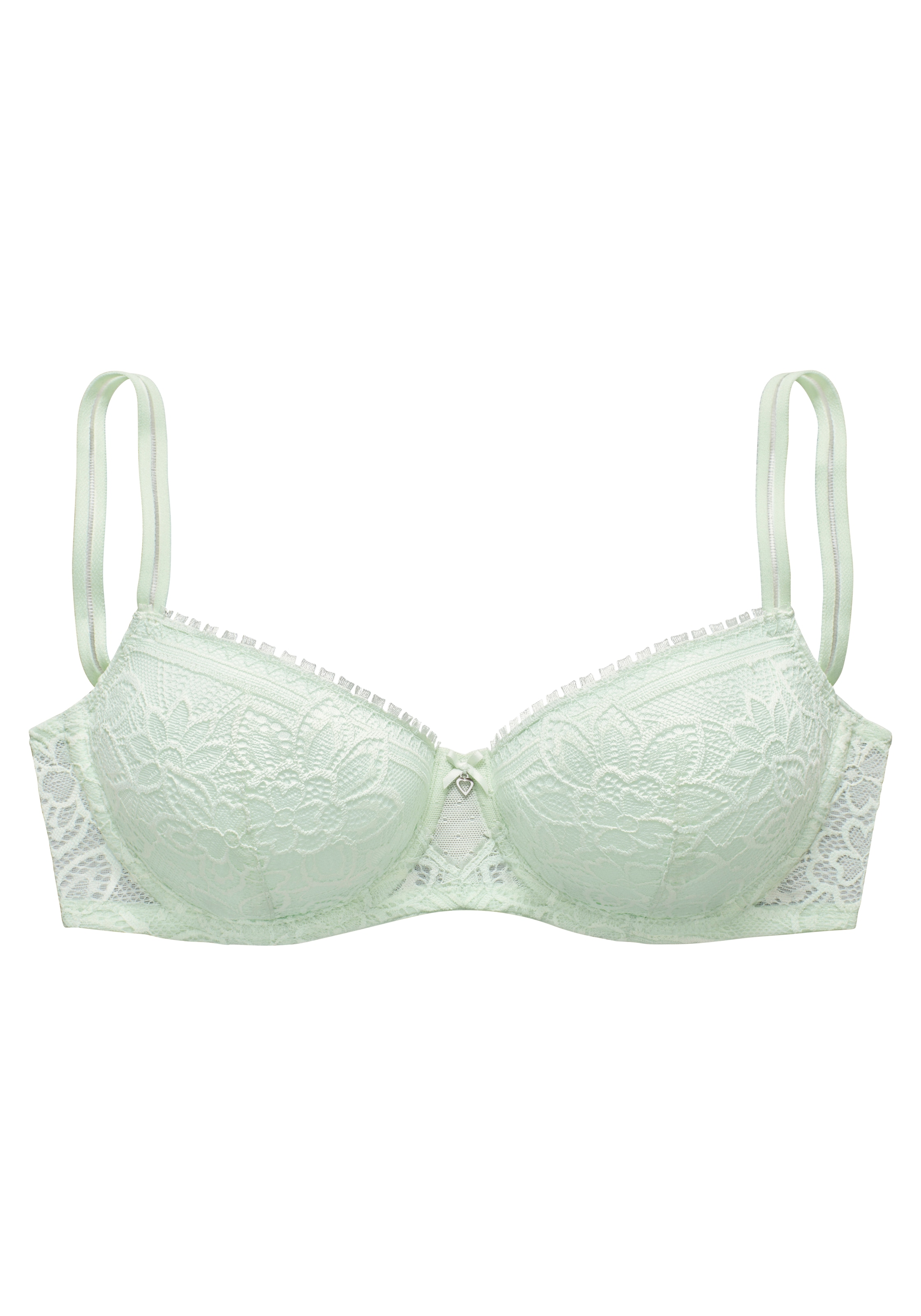 LASCANA Schalen-BH , mit Bügel aus blumiger Jacquardspitze, sexy Dessous