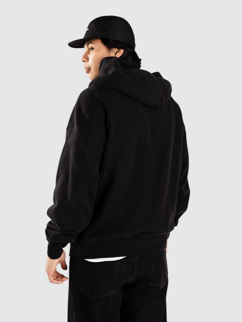 Shaka Wear YKK Double Zip Hoodie black