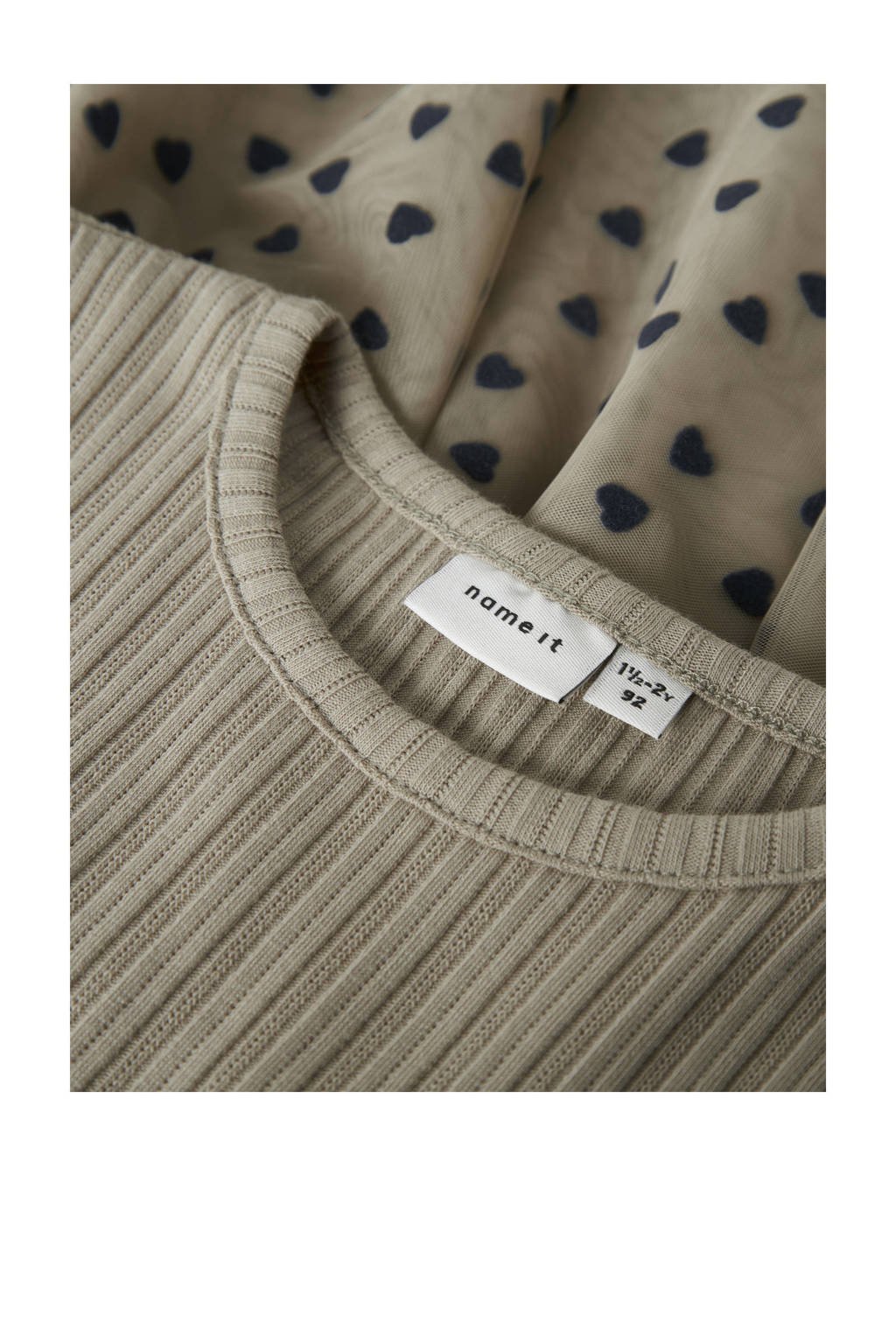NAME IT MINI korte jurk beige