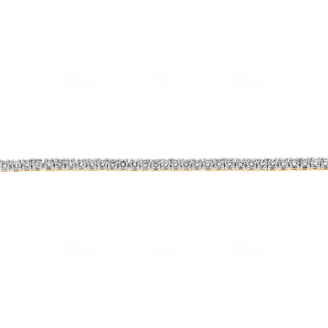 4.00 Karat Diamanten Tennisarmband 750/18 K Gelbgold