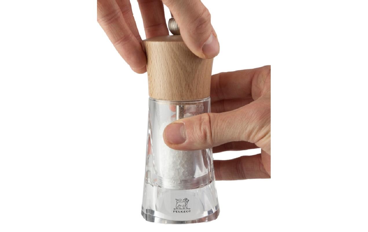 Salzmühle Oleron 14 cm, HellbraunGewürzmühle für Salz