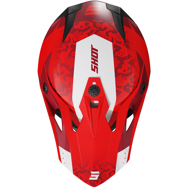 Shot - Casque enfant Pulse Kid Airfit Rouge / Blanc / Brillant
