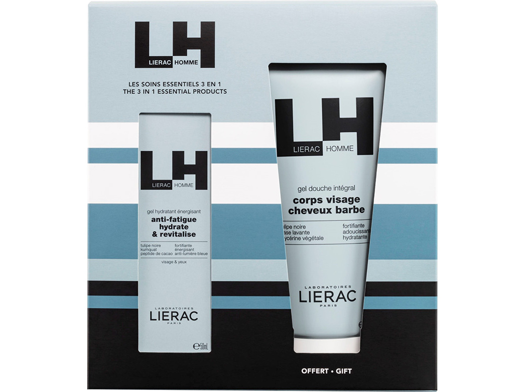 COFFRET LIERAC HOMME GEL OF GELDUCHE 50 200ML