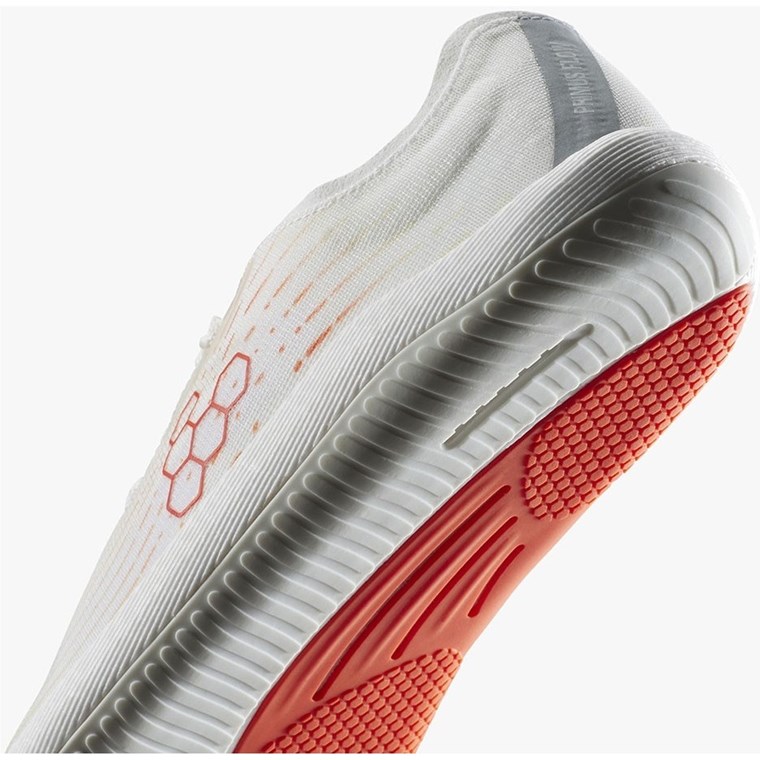 Vivobarefoot Primus Flow Bright White/Neon Orange