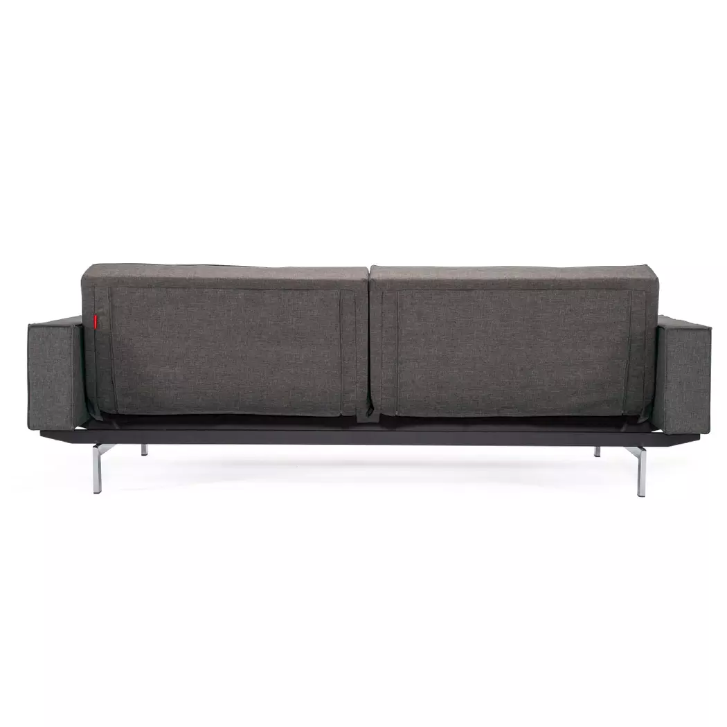 Schlafsofa mit Armlehnen Splitback Chrom