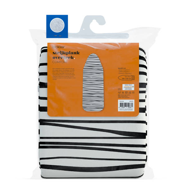 Blokker Strijkplankhoes Comfort - S - 112x33 cm - Stripe