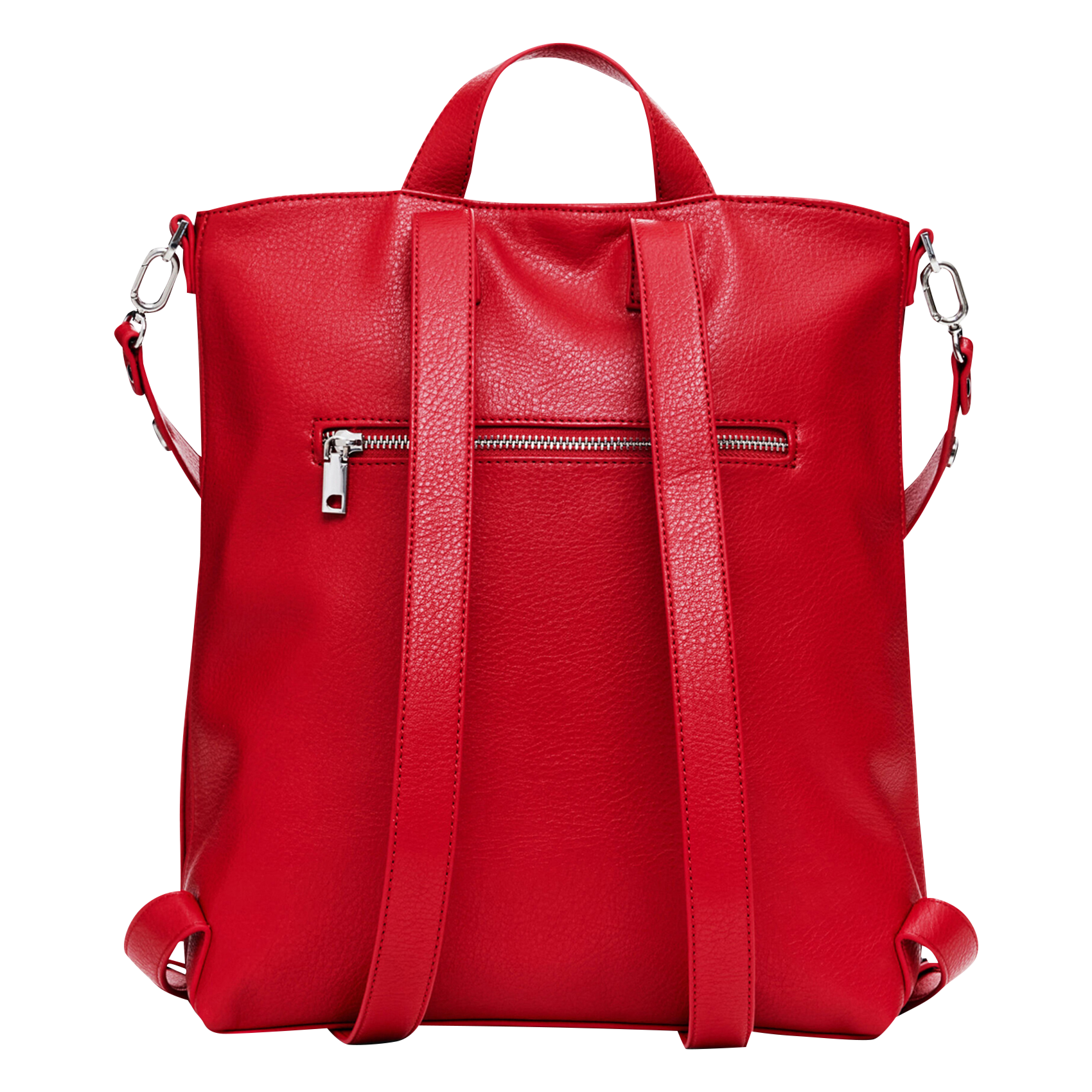 Sac à dos effet cuir| Rouge