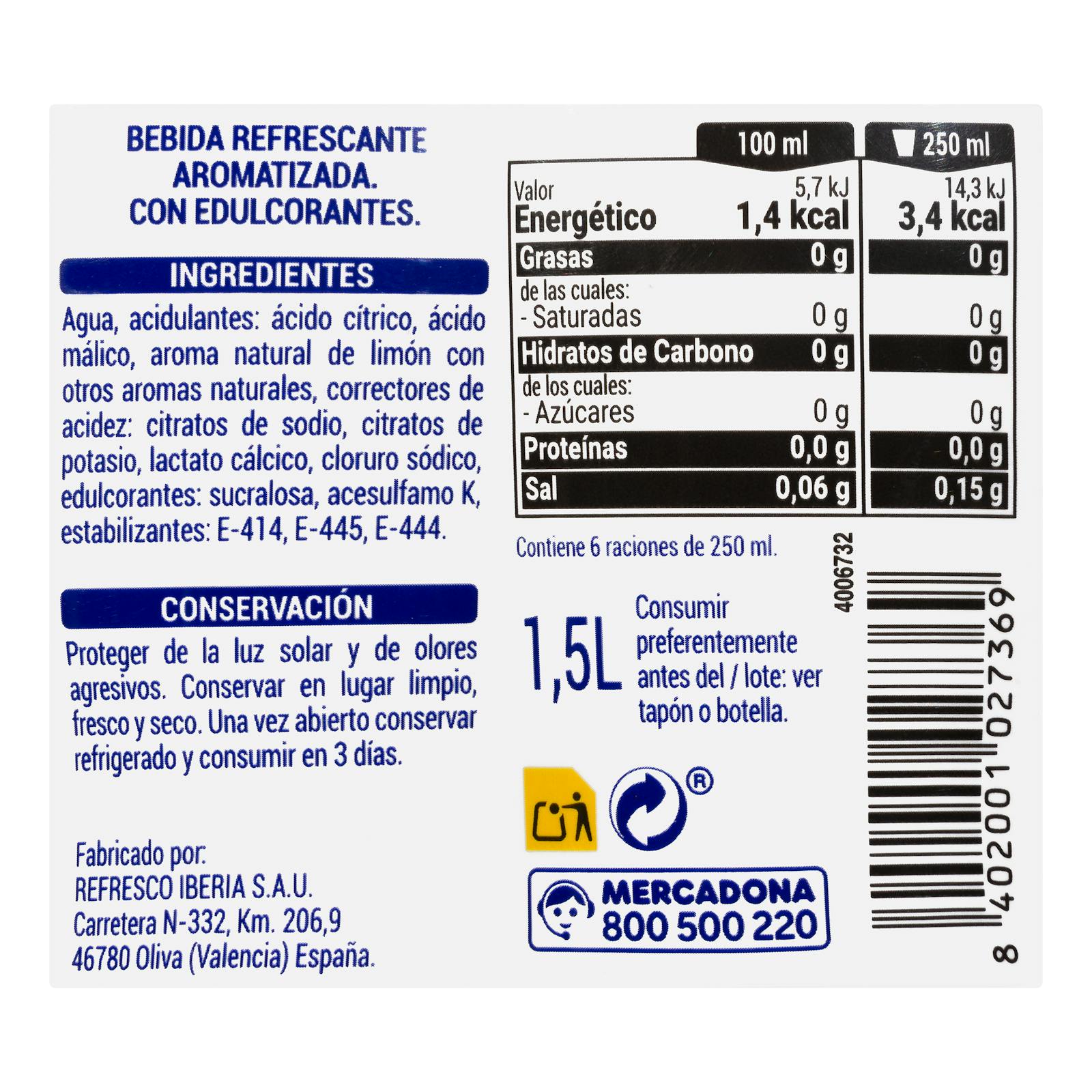 Boisson isotonique au goût d'agrumes Iso drink zero