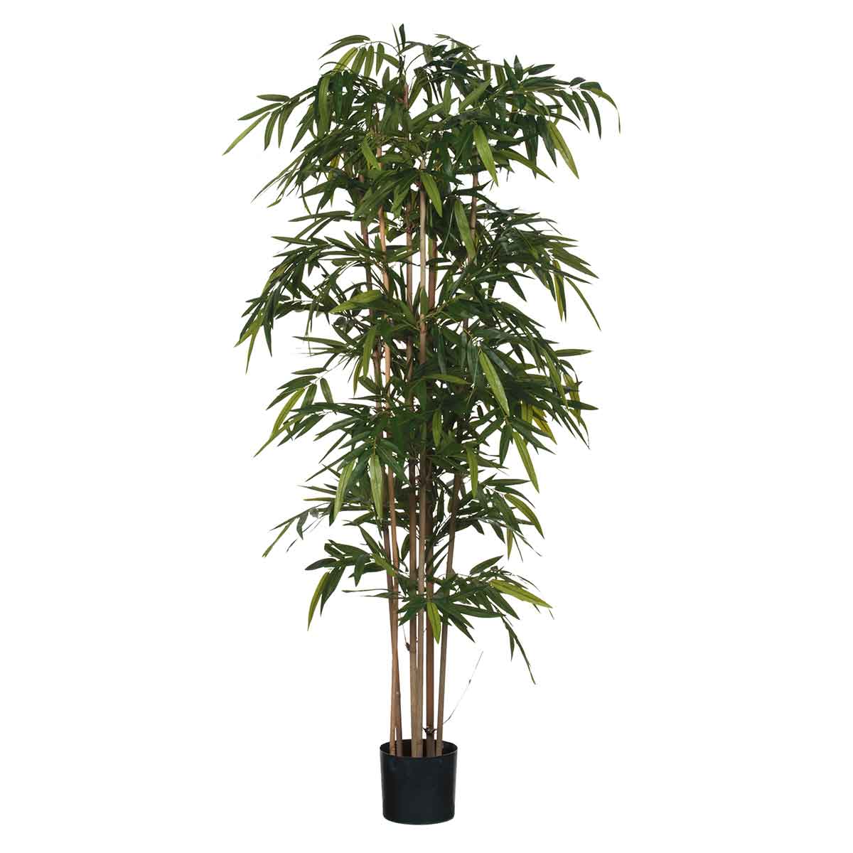 Mica decorations plante artificielle bamboe - 90x90x210 cm - pe - vert