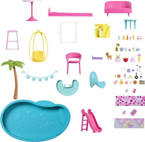 Barbie - Dreamhouse - Poppenhuis - Meerdere Kleuren - Inclusief Accessoires