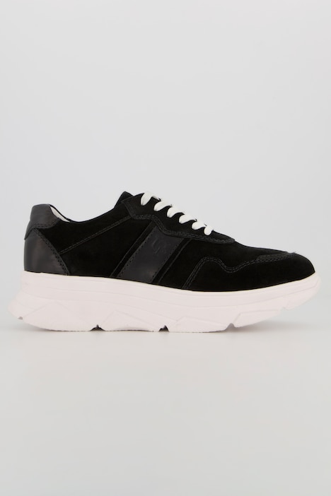 Leder-Sneaker, Chunky-Sohle, Wechselfußbett, Weite H
