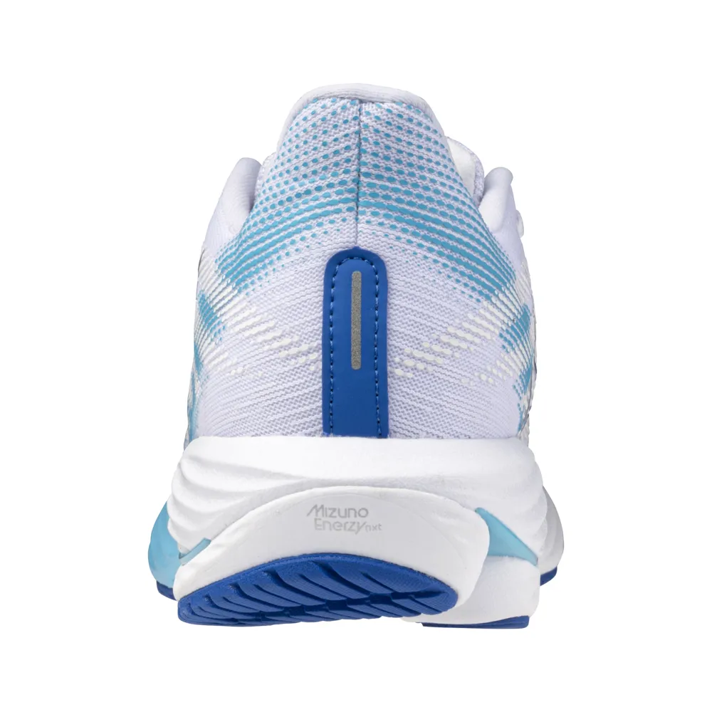 Mizuno Women's Wave Rider 28 White/Mugen Blue/River Blue