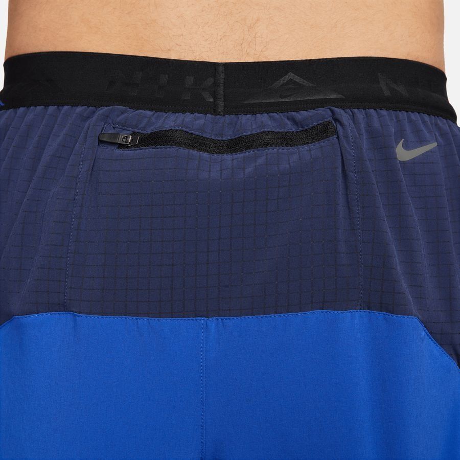 Nike Short Running Dri-FIT Second Sunrise 5'' Brief - Bleu/Bleu Marine/Citron