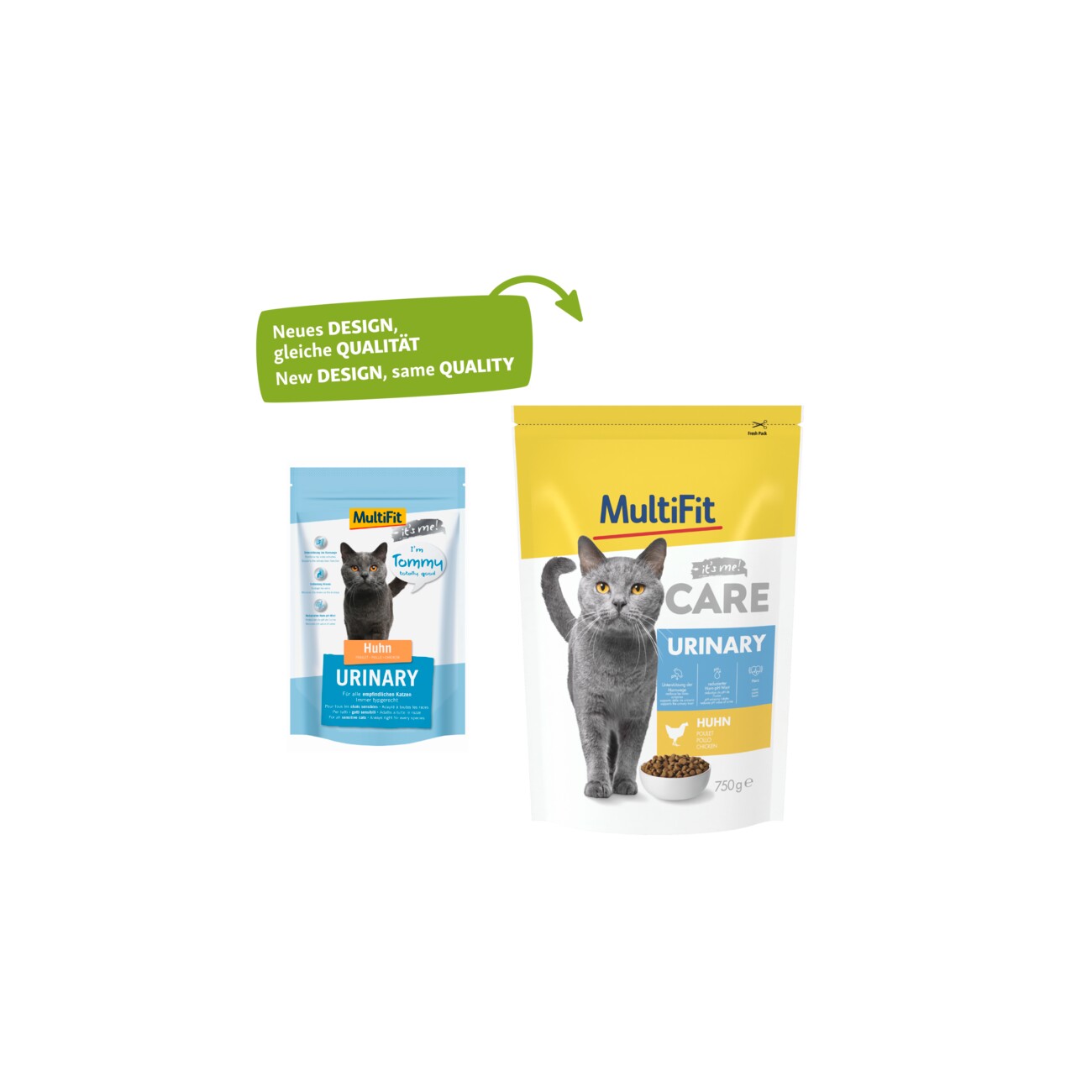 MultiFit Care Trockenfutter Katze, Adult, Urinary, Huhn 750 g