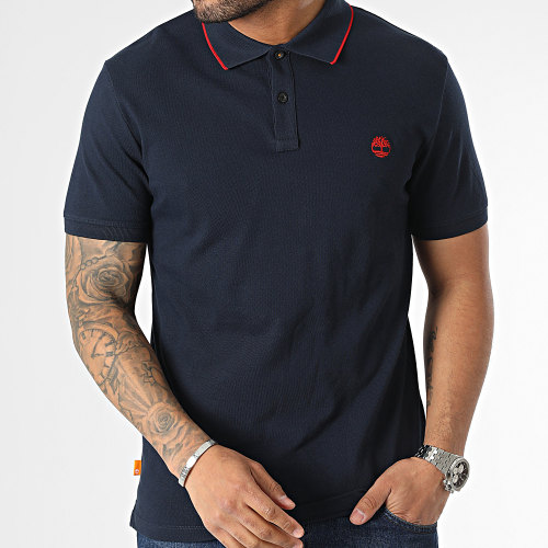 Polo A Manches Courtes Millers River A26NF Bleu Marine