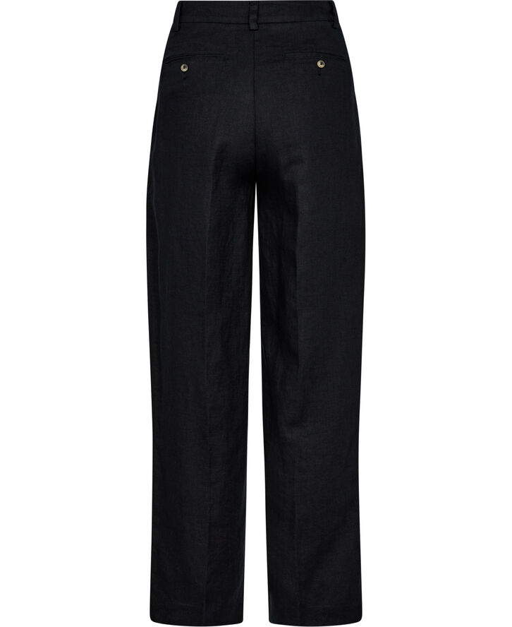 United Colors of Benetton TROUSERS - 100% hør Sort