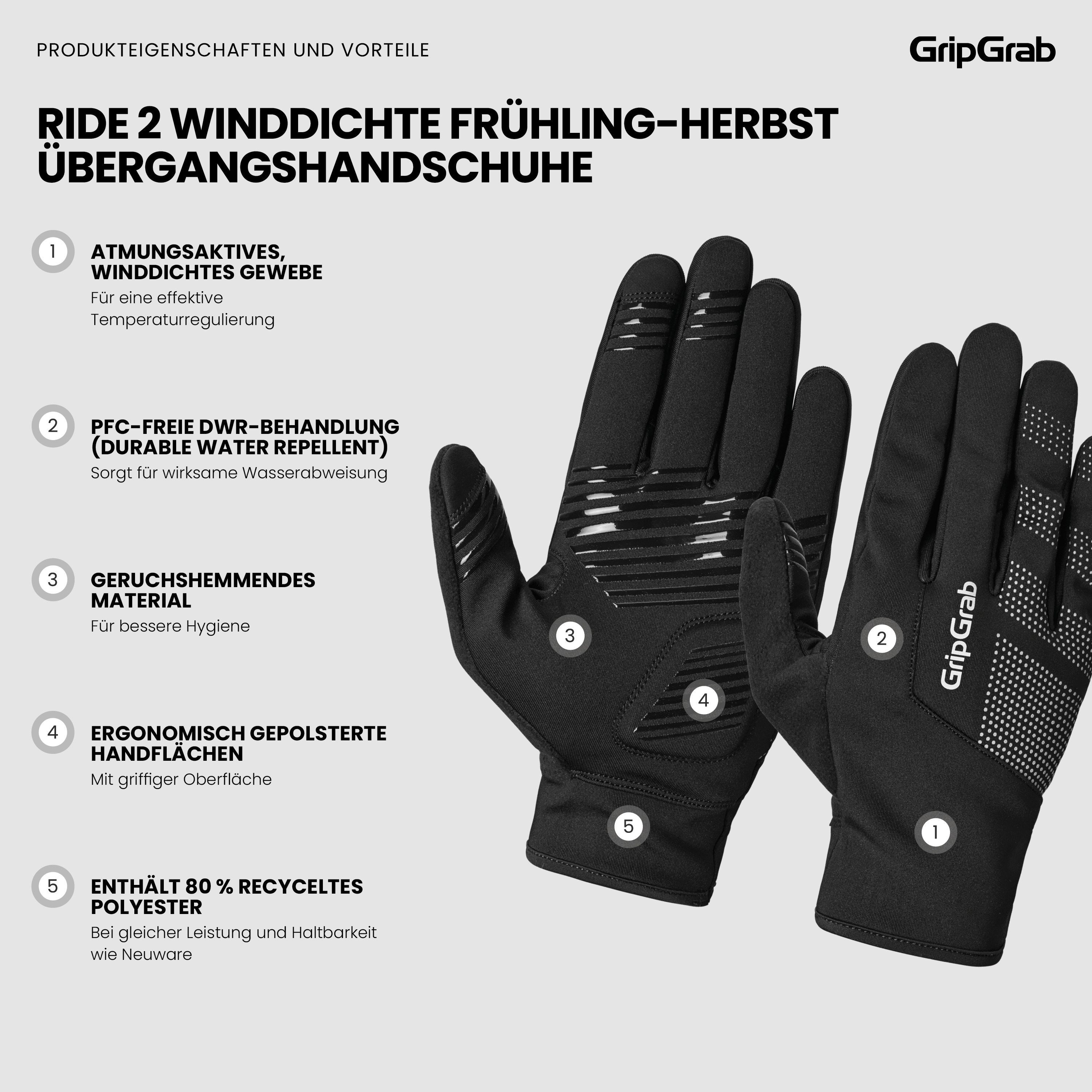 Ride II Windproof Spring-Autumn Gloves