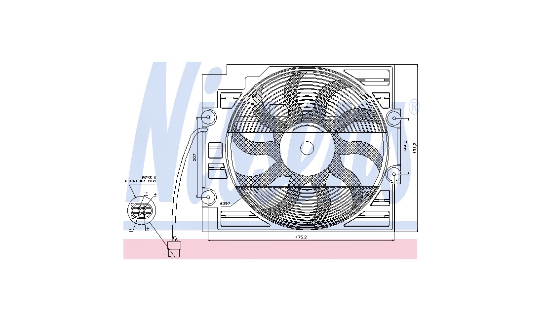 Ventilator, motorkøling