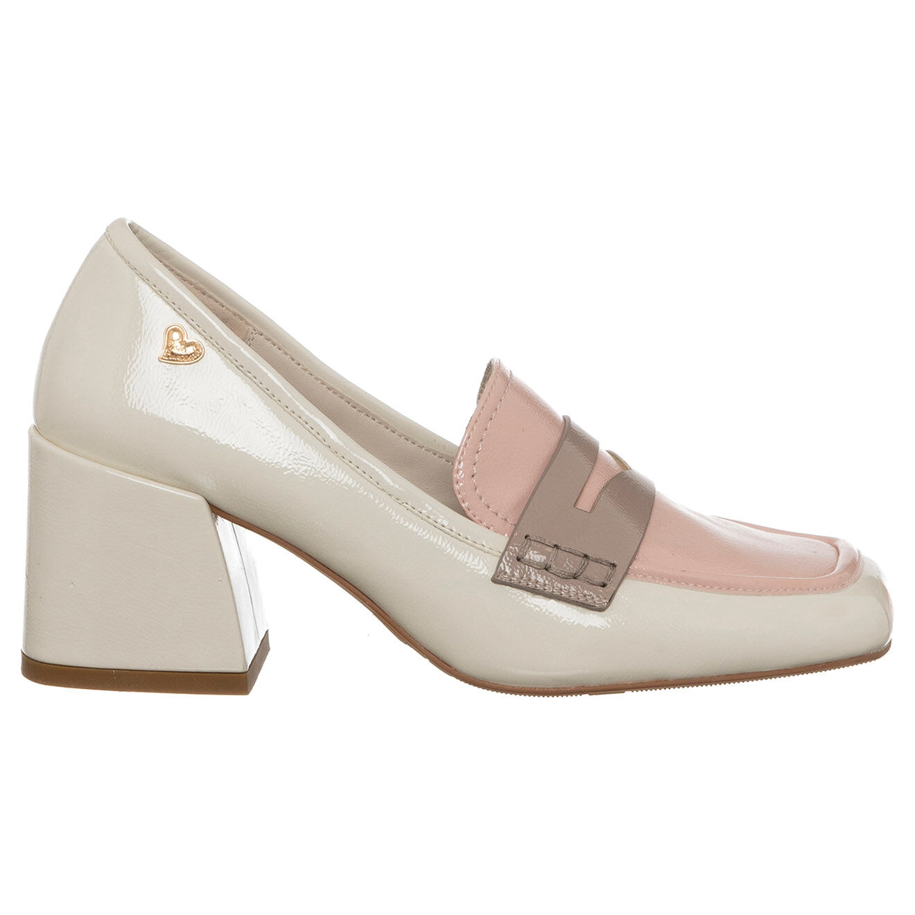 Tua By Braccialini Mocassins Inaya beige/rose - Talon 5 cm
