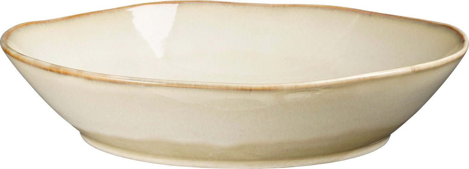 Mica Decorations serveerschaal Racco beige D 28 H 6 cm