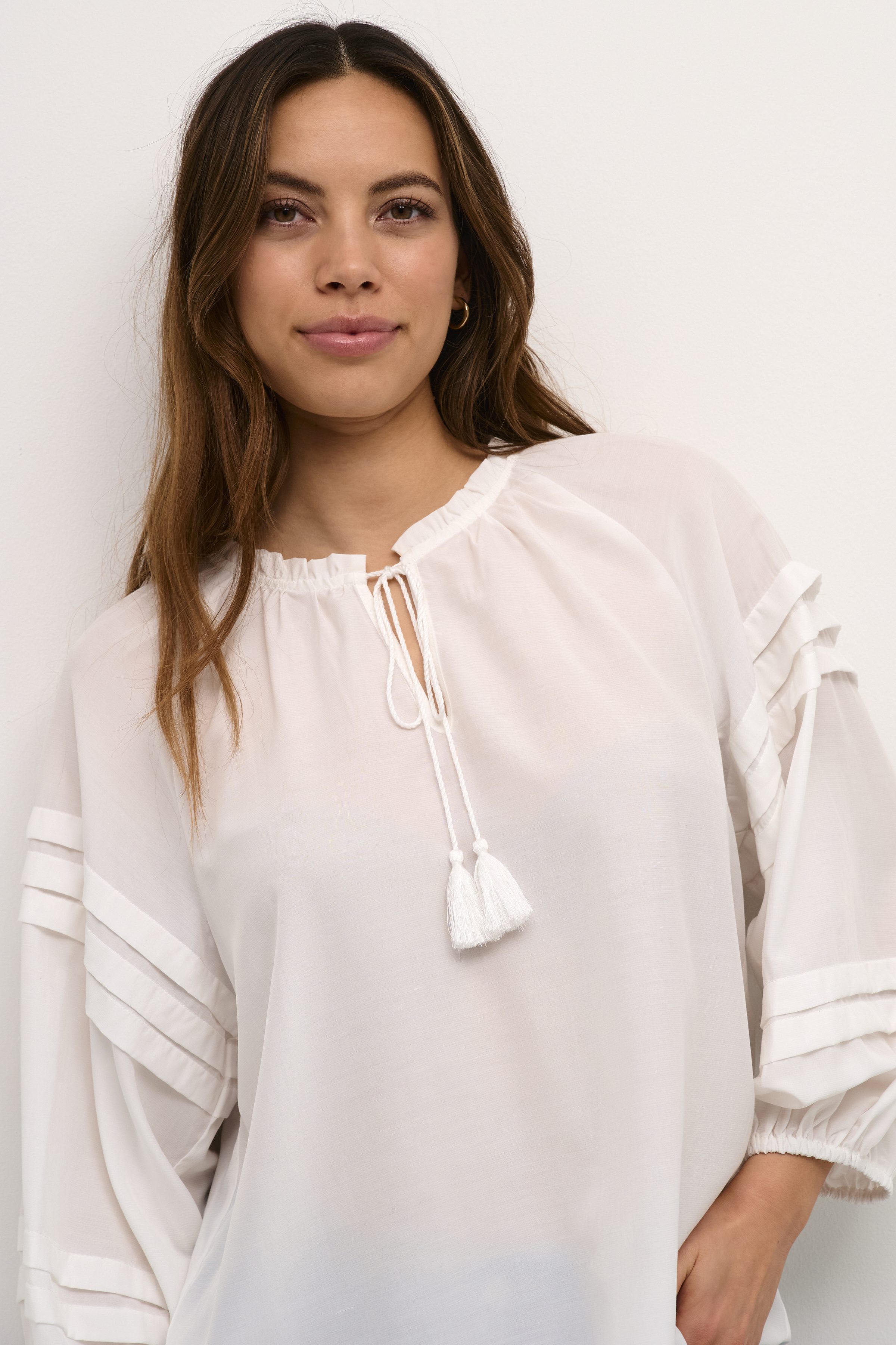 Culture - Asmine Wide Sleeve Blouse - Spring Gardenia