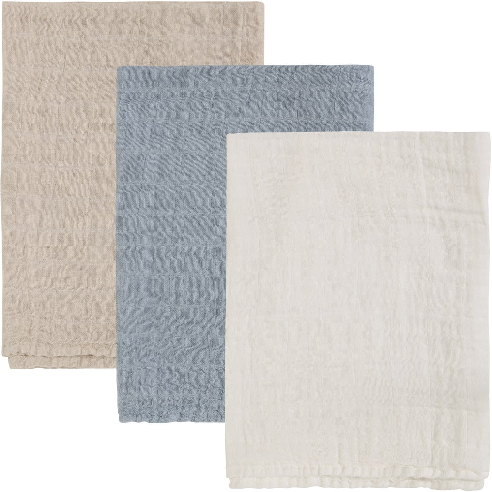 Køb Pippi Ashley Blue Stofbleer (3-Pack)