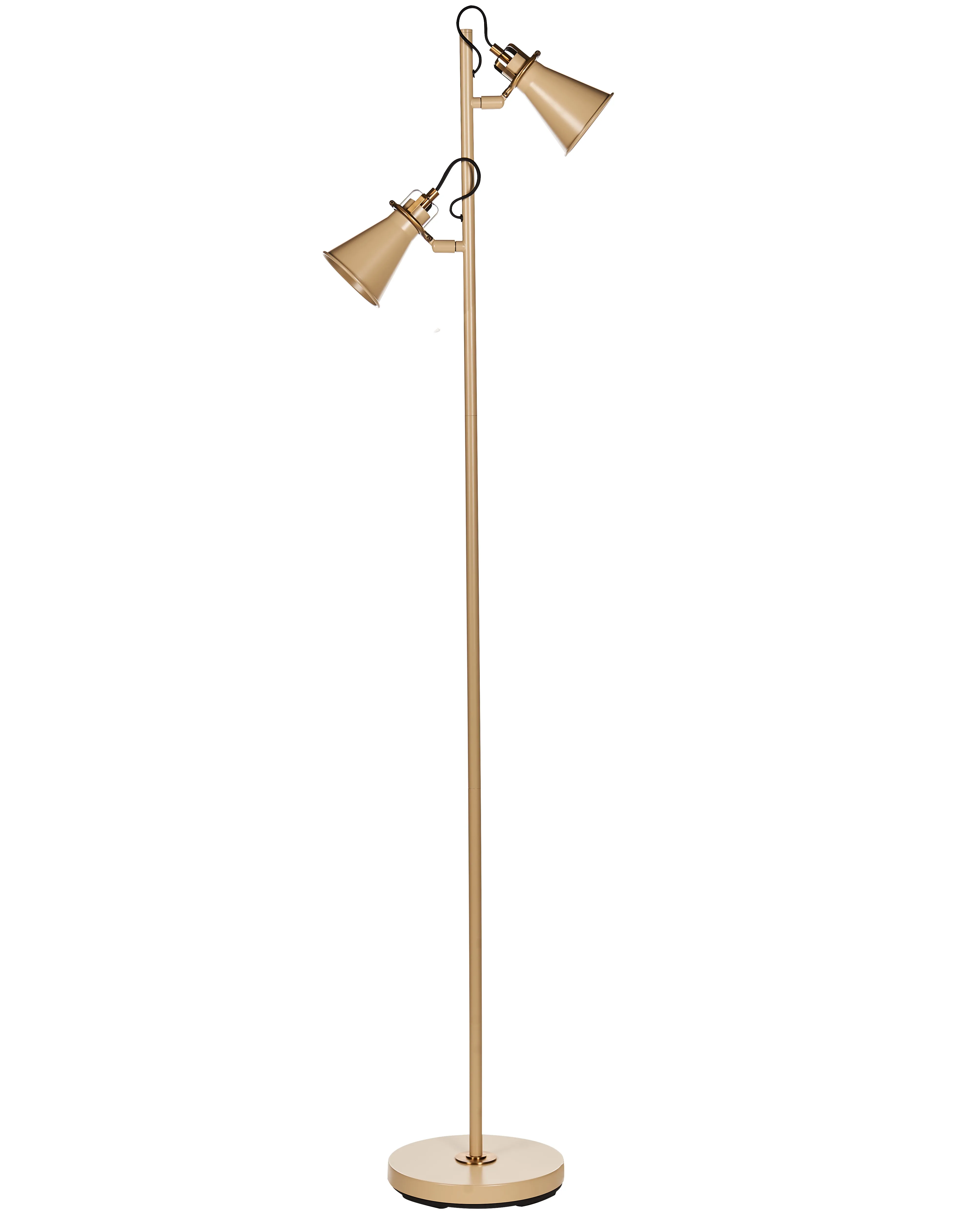 Staande lamp MOYOLA verstelbaar Metaal Beige