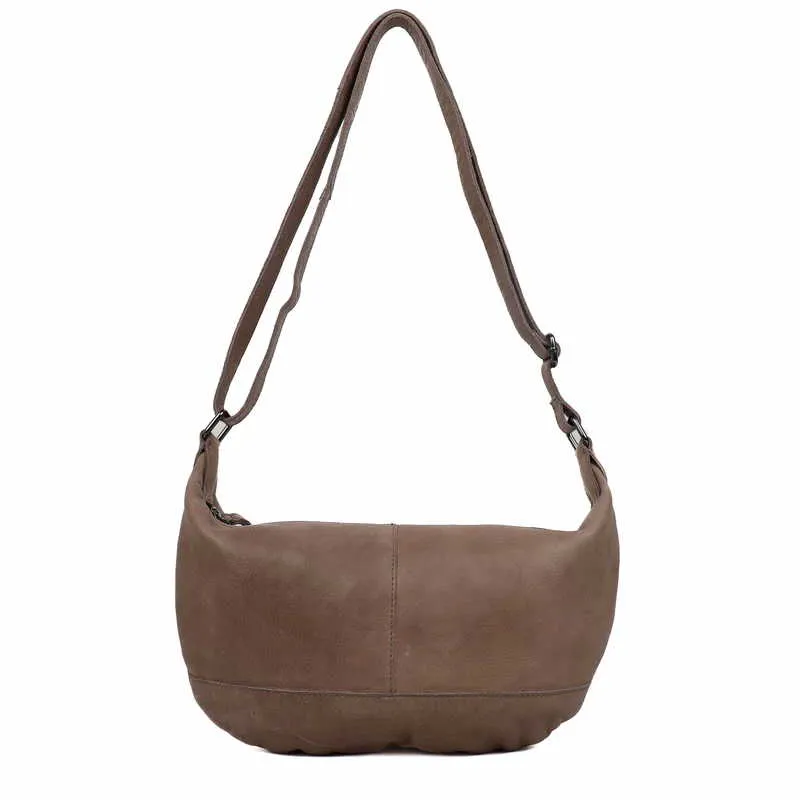 BEAR DESIGN Umhängetasche Taupe Leder