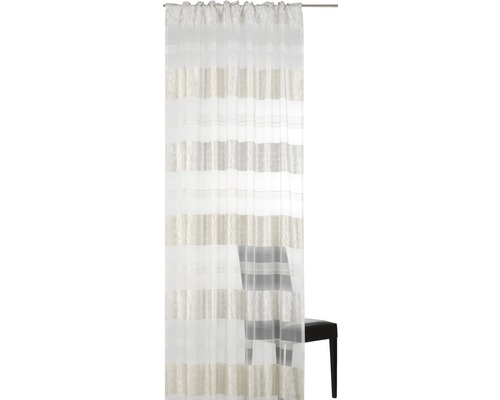 Gordijn met gordijnband Dacapo Stripe wit 140x255 cm