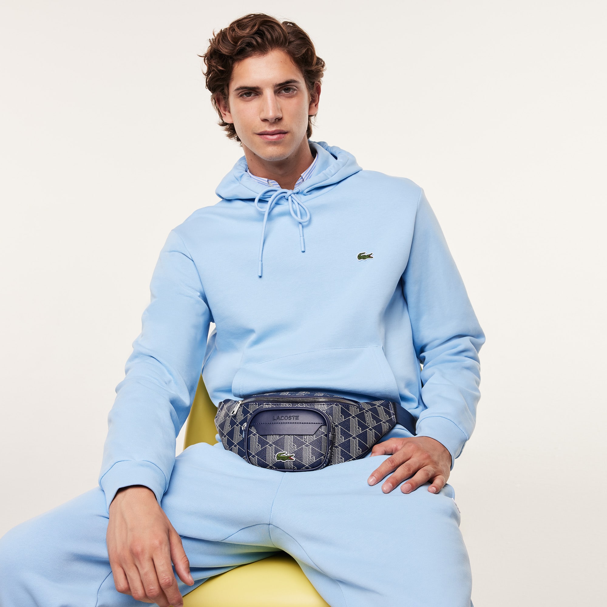 Sac banane The Blend avec imprimé monogramme Sacs banane - Bleu - Lacoste - Homme