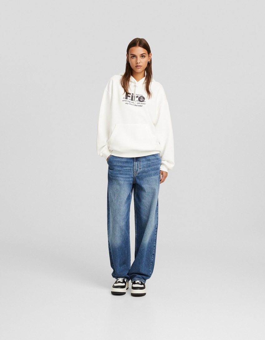 Moletom oversized estampado