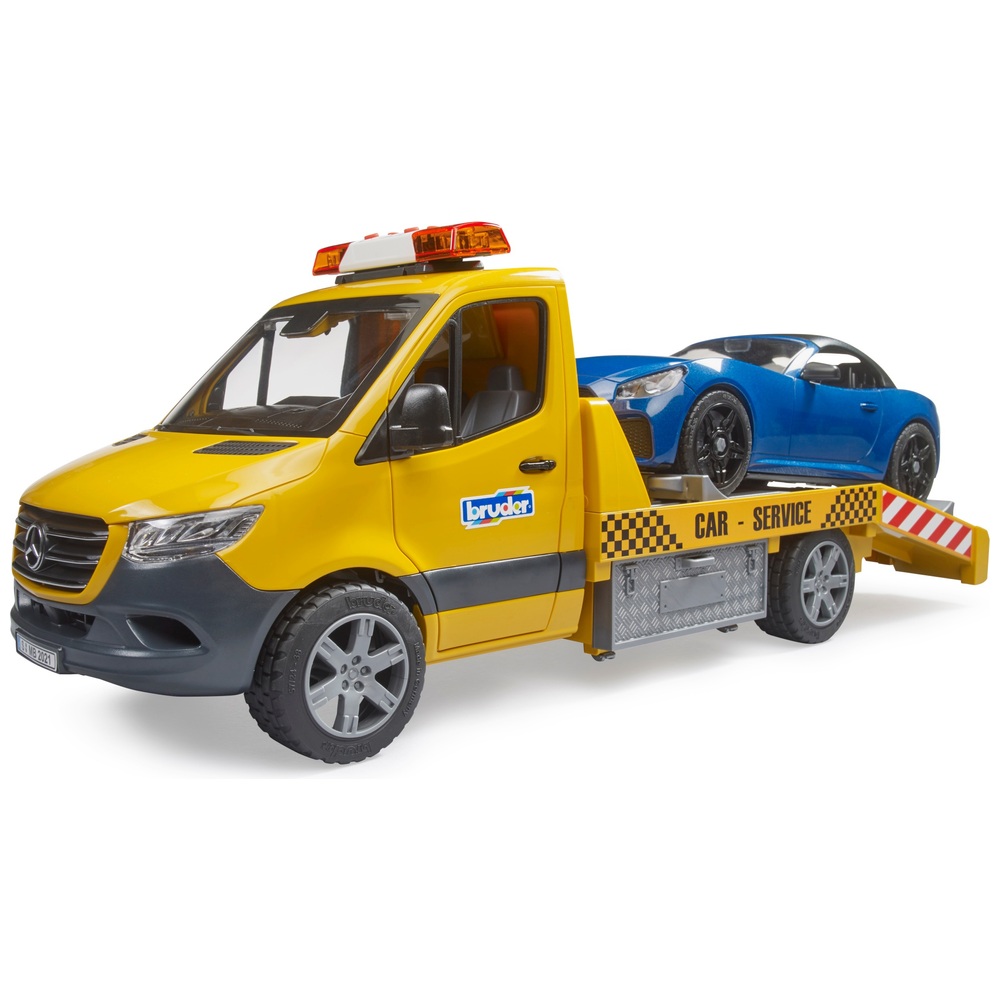 Bruder Mercedes-Benz Sprinter Autotransporter mit Roadster-Fahrzeug
