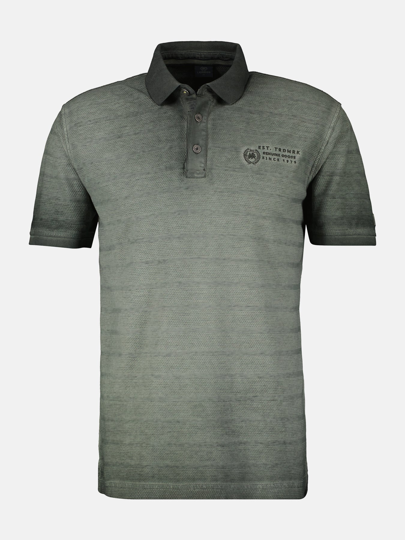 Poloshirt, gestreift in Strukturqualität