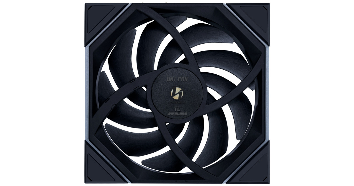 Lian LiUNI FAN TL 140 Wireless Reverse Blade RGB case fan  (Zwart, 140 x 140 x 28 mm, PWM)