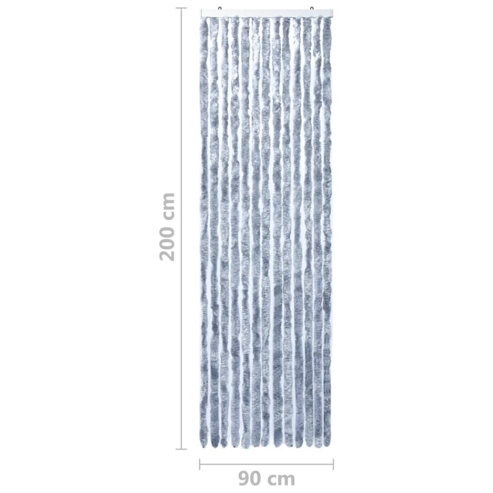 Moustiquaire argenté 90x200 cm chenille