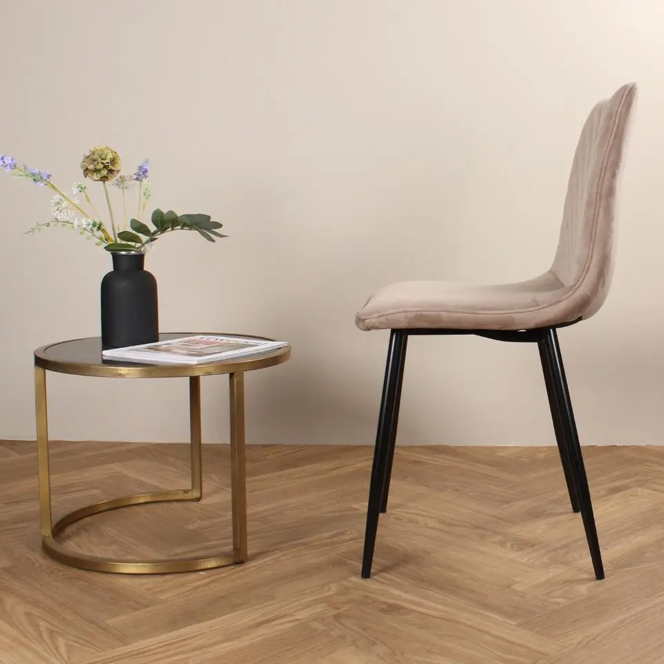 DS4U - Gaby eetkamerstoel velvet champagne
