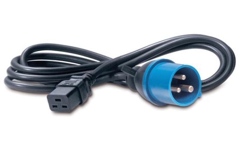 Zubehörset AP9876 Netzkabel C19 auf IEC309 16 A 2.5 mNetzkabel, C19 auf IEC309 16 A, 2.5 m