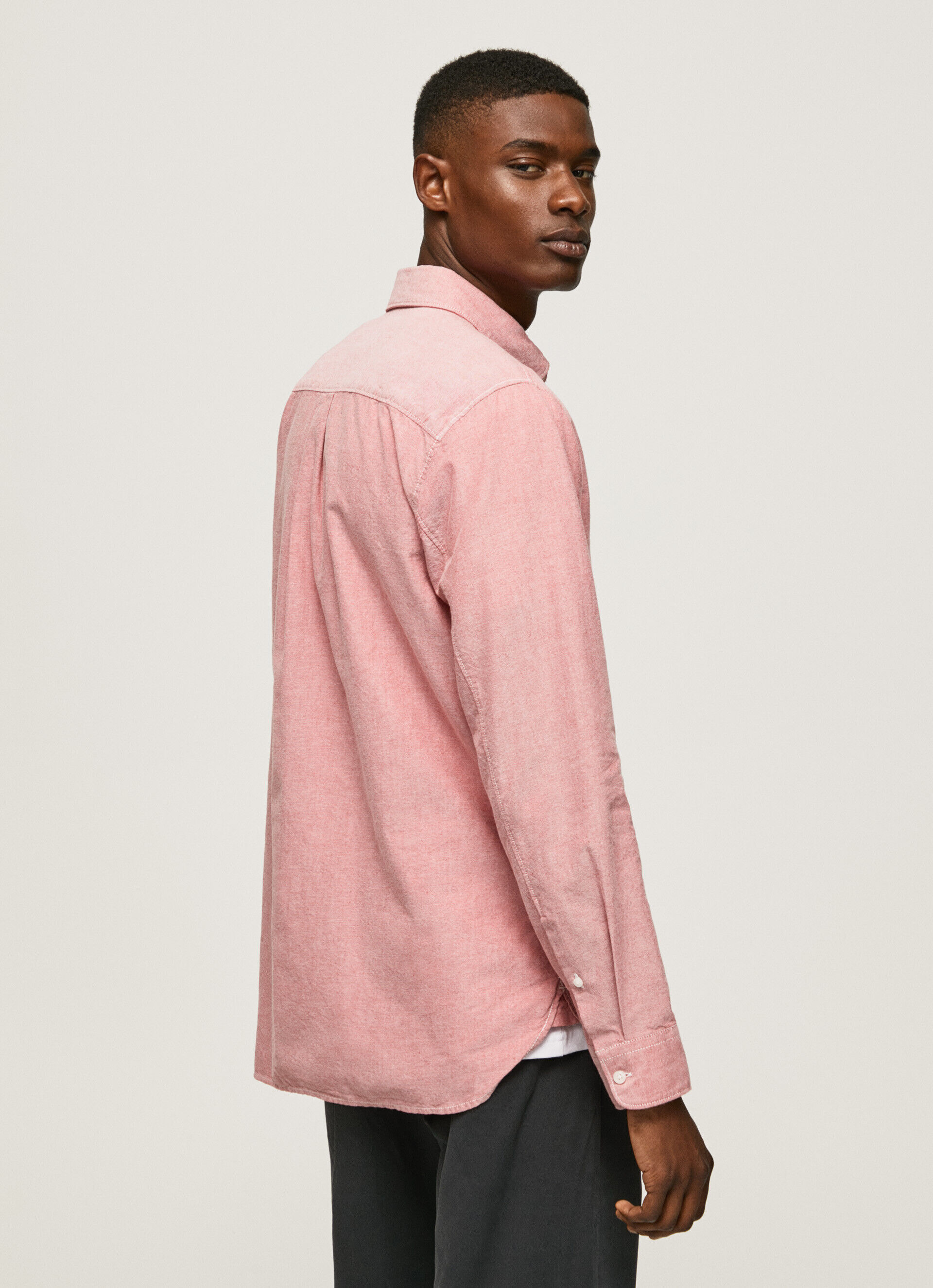 Camisa Oxford de corte Lowell regular - rosa claro