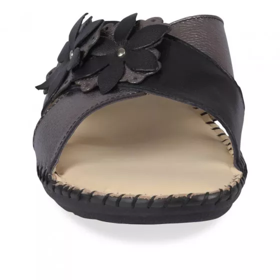 Mules NOIR NEOSOFT RELAX CUIR