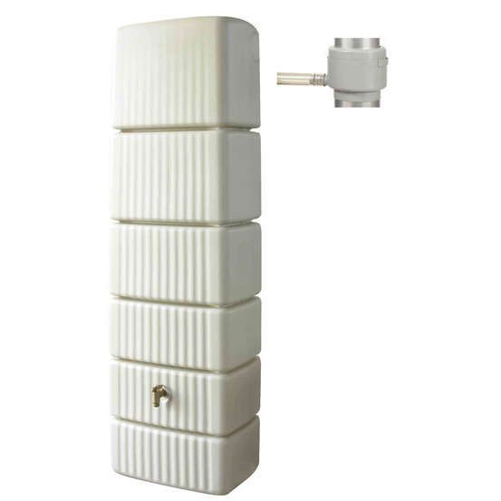 Kit Cuve Murale Slim 300 L Sable avec Collecteur Eco Gris