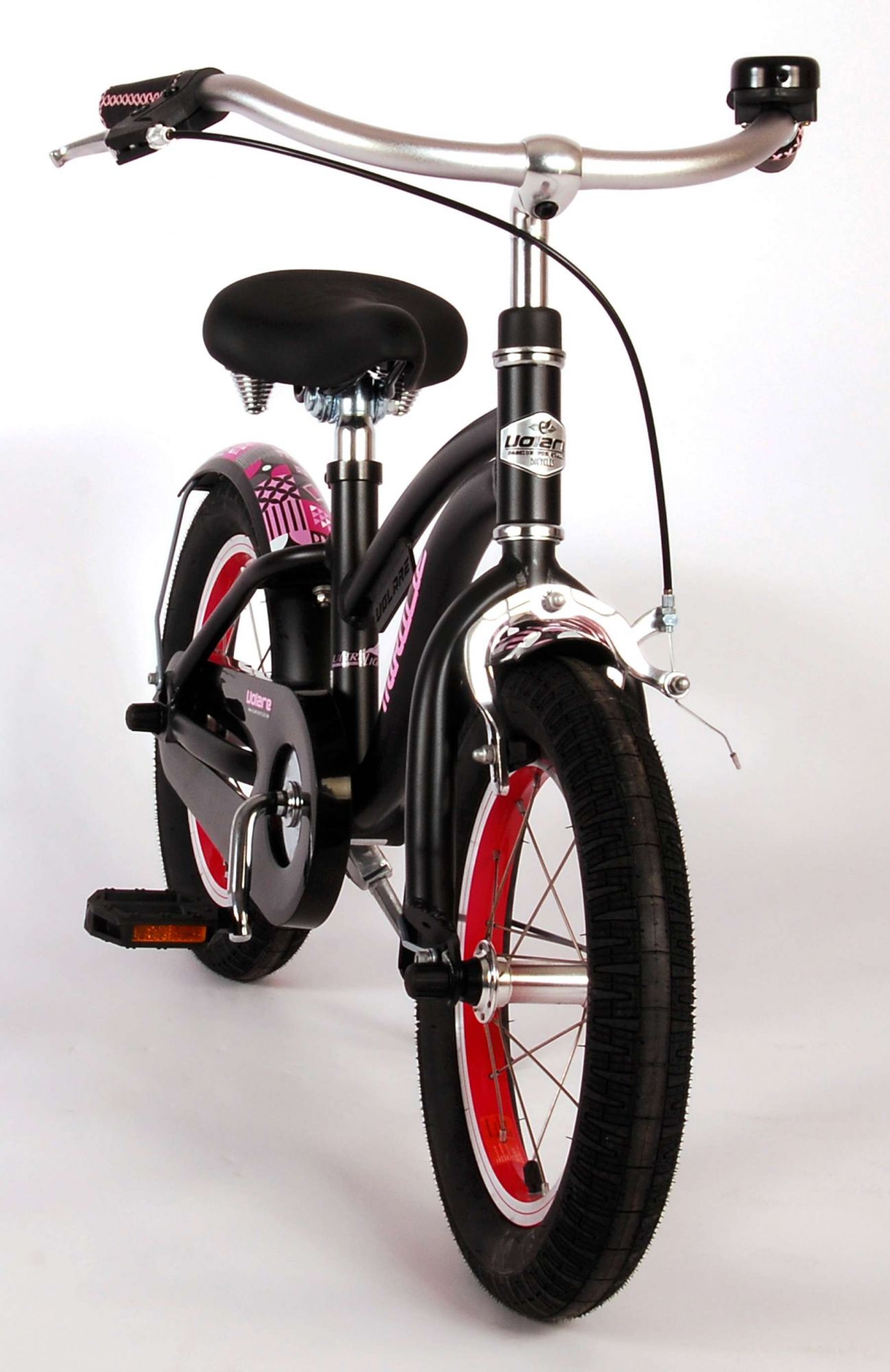 Kinderfahrrad Miracle Cruiser Mädchen 14 Zoll Kinderrad Mattschwarz