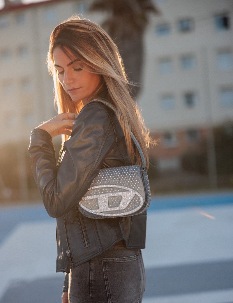 DIESEL SAC À MAIN EN JEAN & STRASS 1DR