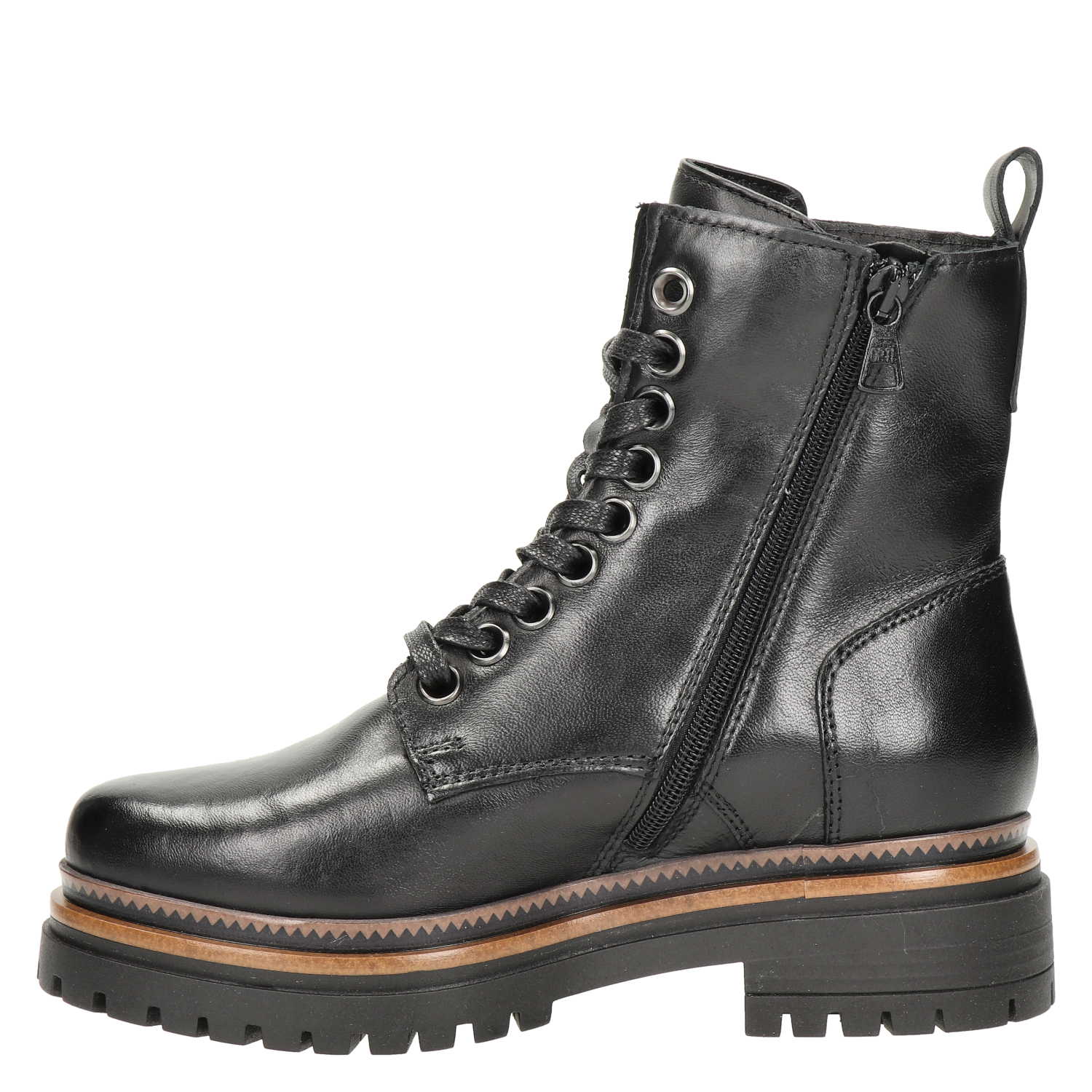 dames veterboot Nelson Zwart