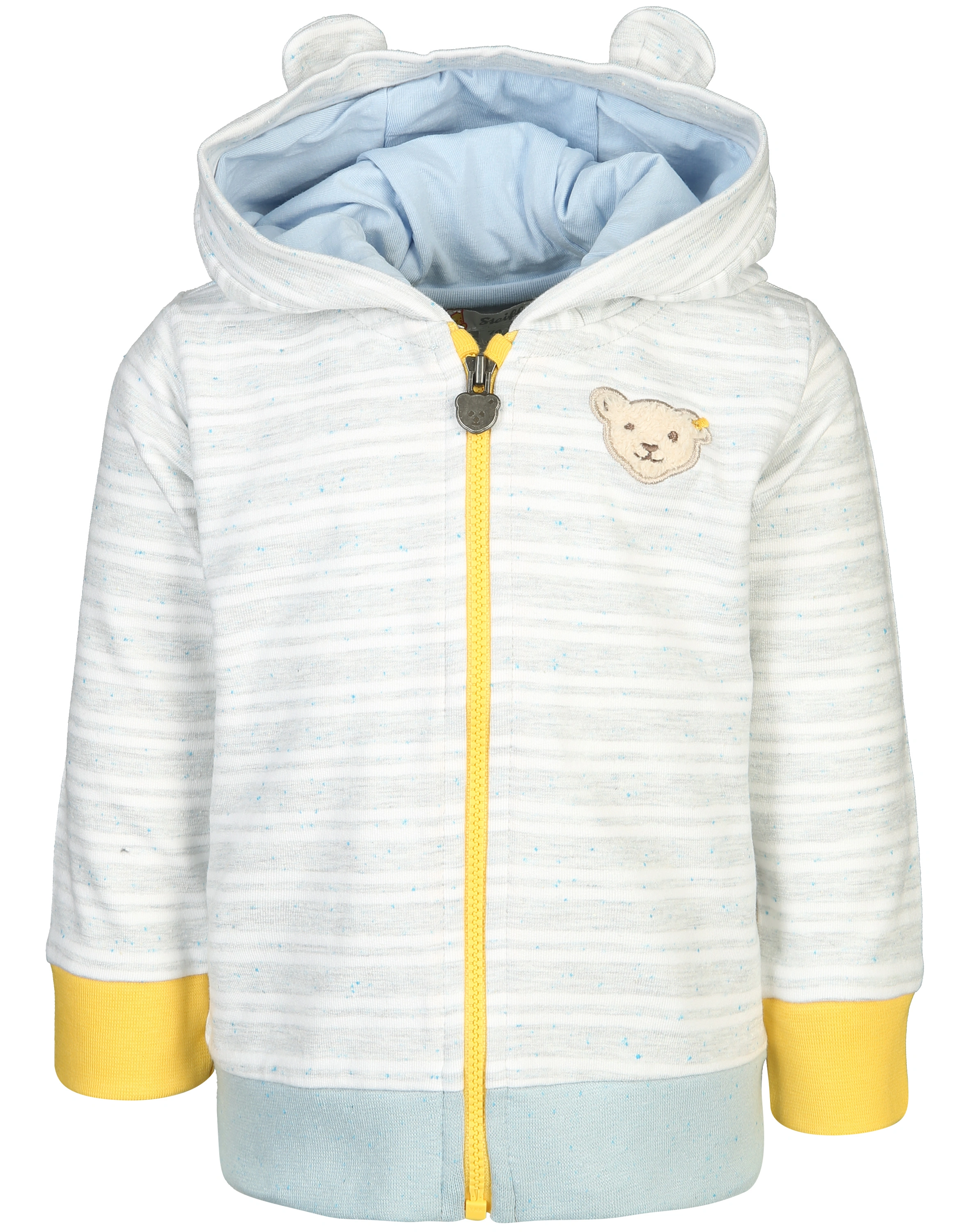 Kapuzen-Sweatjacke GÖSTA gestreift in nimbus cloud