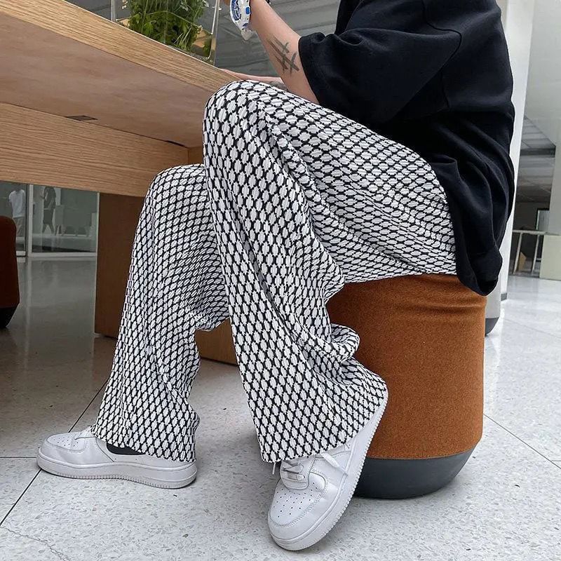 Nikoflin - Broek met hoge taille en wijde pijpen