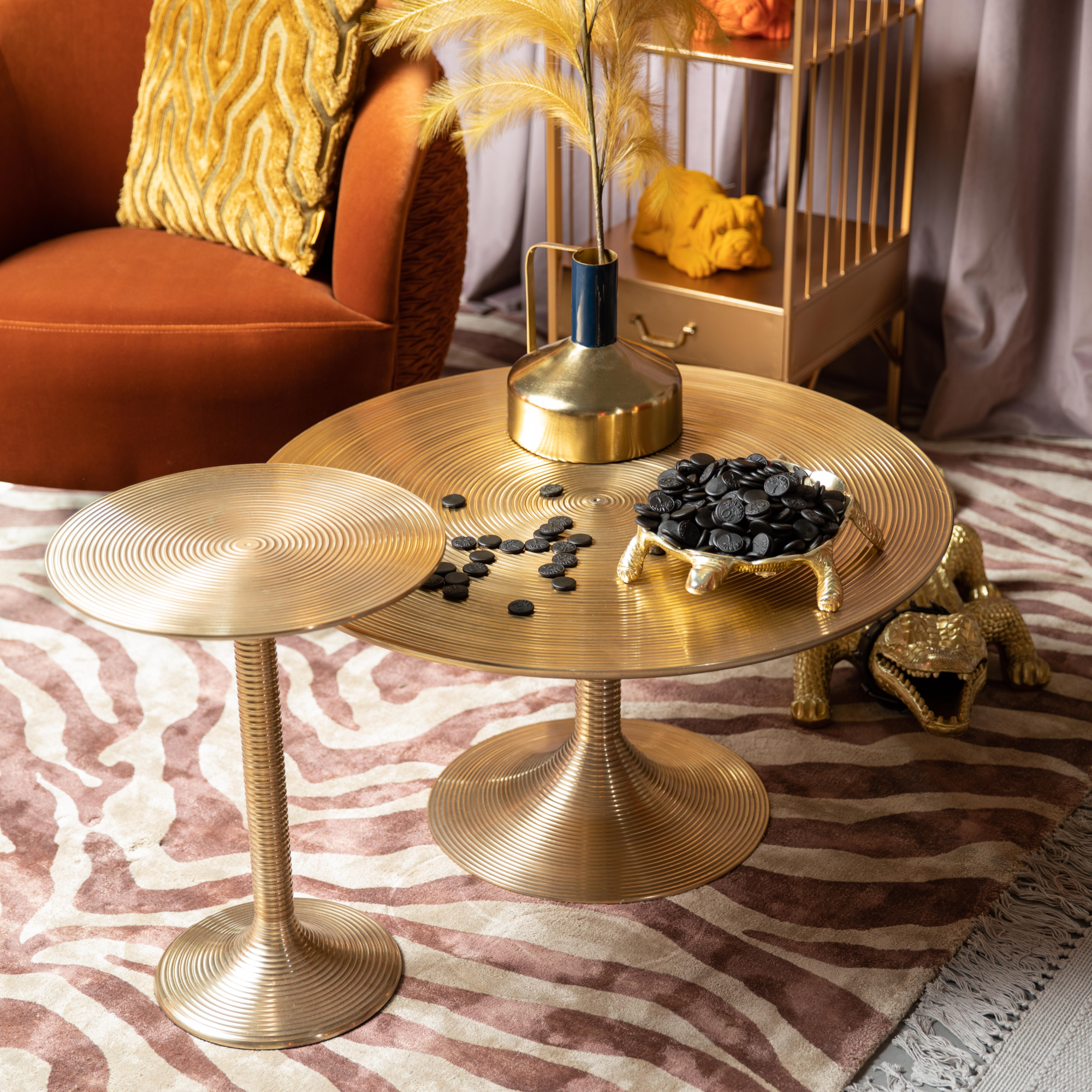 Bold Monkey bijzettafel Hypnotising round Zwart