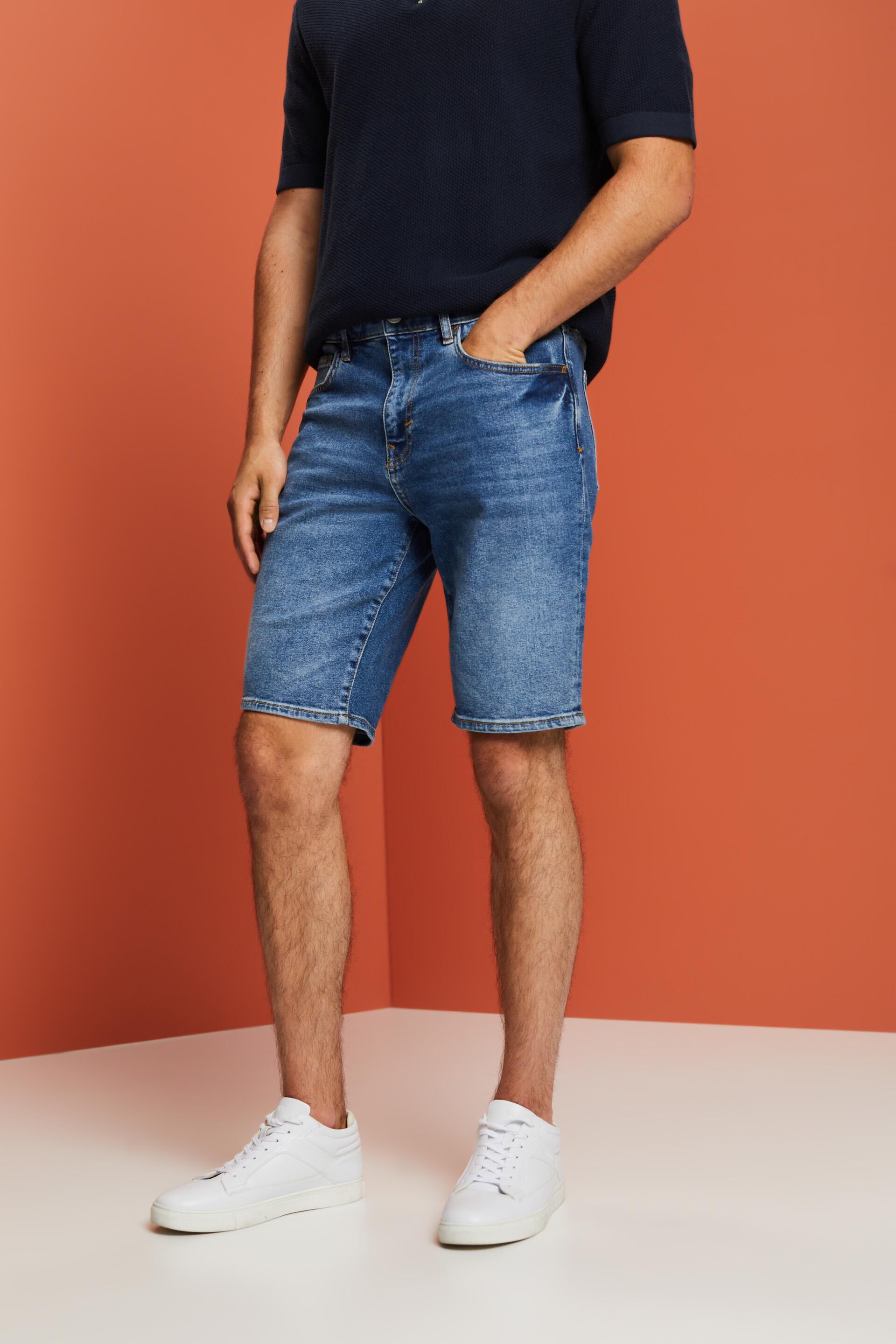 Short en jean décontracté de coupe Slim Fit