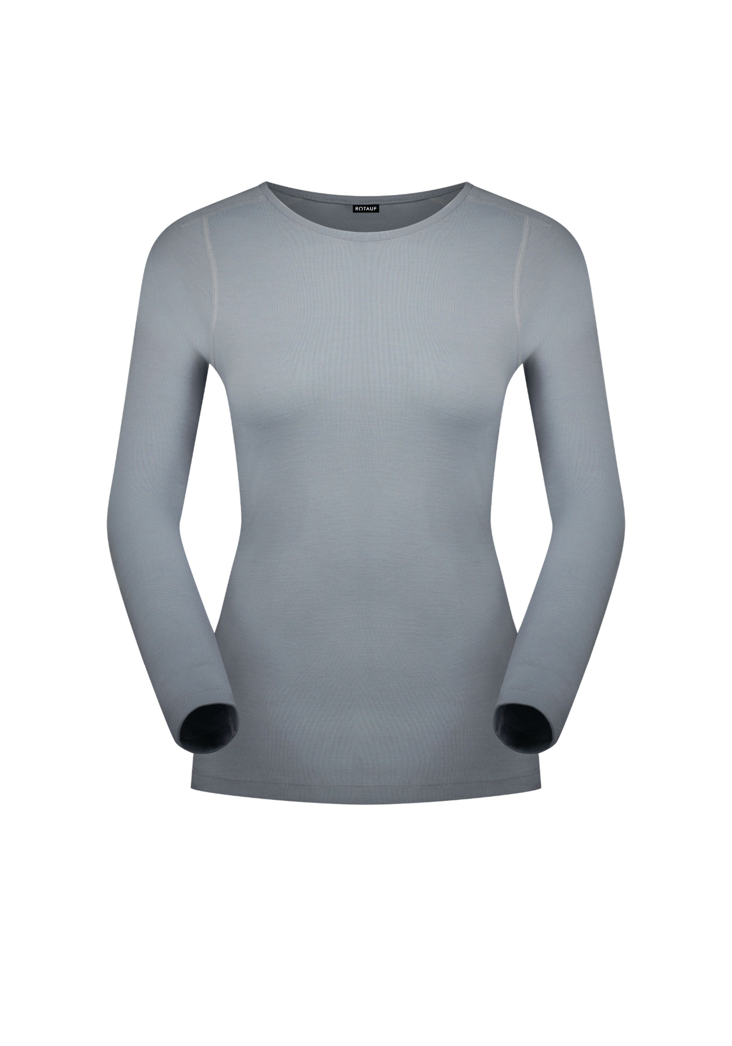 Rotauf Damen-Longsleeve Eco Merino 200 Sky